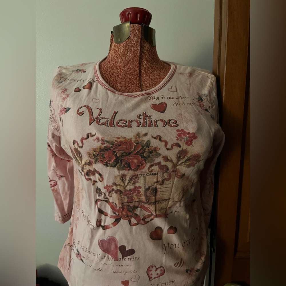 Vintage Valentine’s Day top